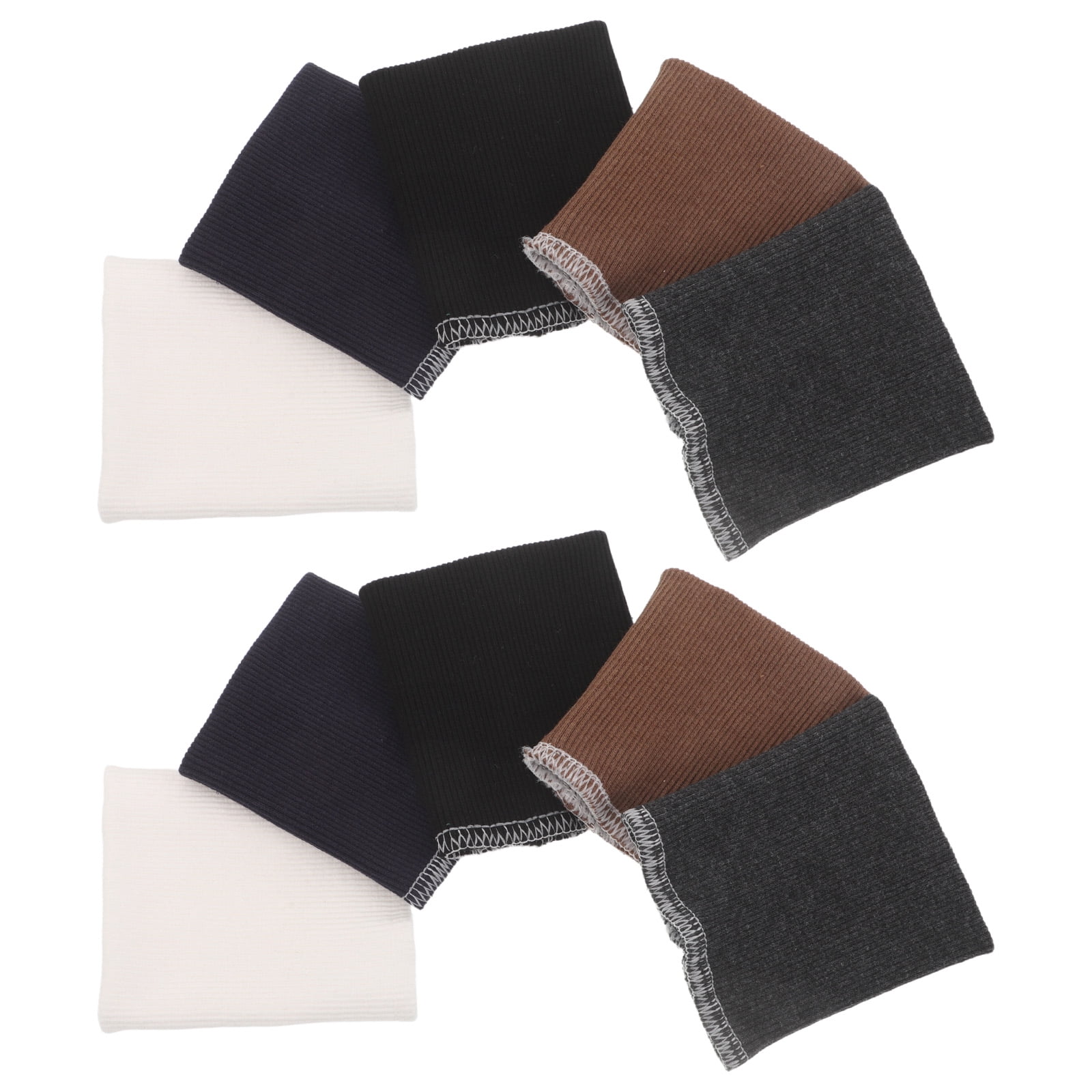 BESTYASH 5 Pairs Elastic Cotton Rib Knit Sleeve Cuffs Tubular Ribbing ...