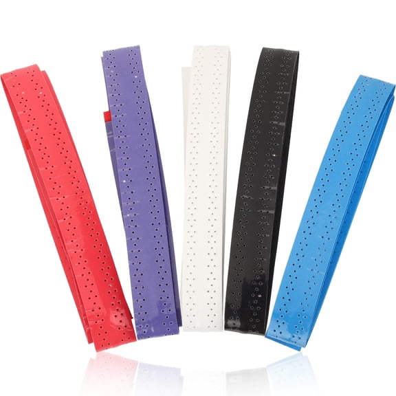 BESTYASH 5Pcs Assorted Color Tennis Grip Tape Anti Slip Strap for Racket and Fishing Pole