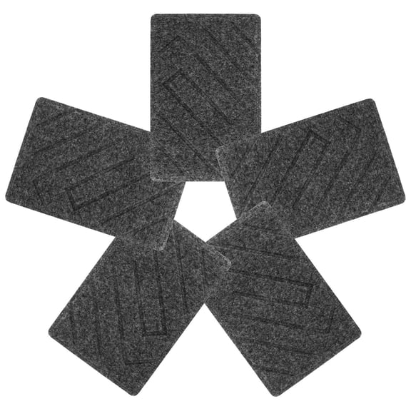 BESTYASH 5Pcs Automotive Floor Mats Grey Heavy Duty Car Mat Repair Patch Kit for Interior
