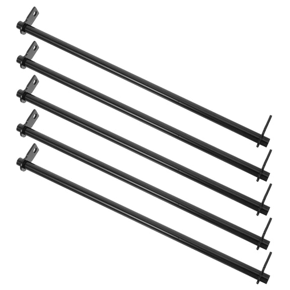 BESTYASH 5Pcs Double Ended Hanging File Folder Rails Black Metal Rods for Desk Drawer Organization