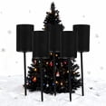 thumbnail image 1 of BESTYASH Set of 5 Black Metal Christmas Candle Holders with Decorative Spikes for Elegant Holiday Decor and Warm Festive Ambiance, 1 of 8