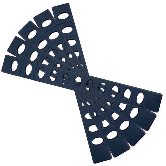 BESTYASH 5Pcs Black Plastic Cutter Guards Protective Sleeve for Kitchen Cutting Tools with Strong Wear Resistance