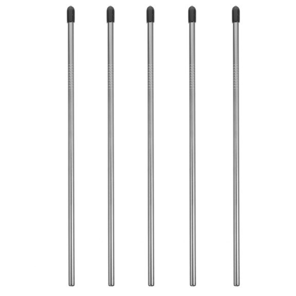 BESTYASH 5-Piece Black Stainless Steel Bottle Drainer Stand for Kitchen Storage and Organization