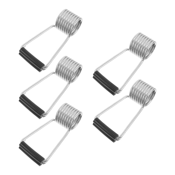 BESTYASH 5-Pack Automatic Butterfly Door Closer Springs with Rubber Bumpers, Self-Closing Hinges for Wooden Doors