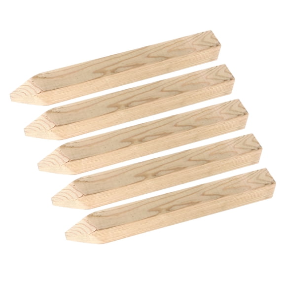 BESTYASH 5-Pack Wooden Garden Stakes for Landscaping, Building, and Outdoor Fence Posts