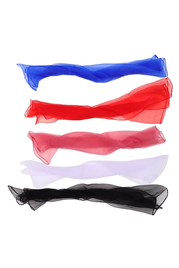 5Pcs Creative Design Dance Scarves Assorted Colors for Performance Use