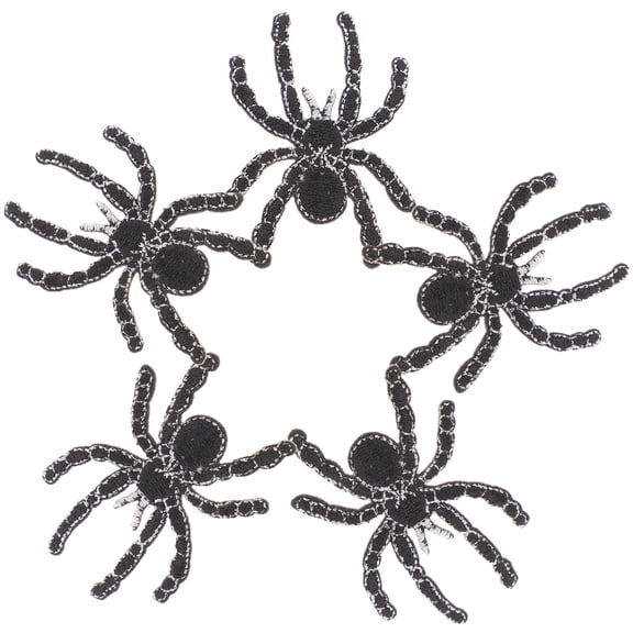 BESTYASH 5Pcs Cute Spider Patch Embroidered for Parties and Daily Life Decorations