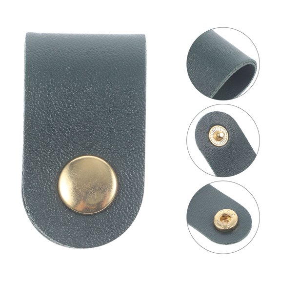 BESTYASH 5-Pack Dark Green Portable Cable Organizer Straps for Home, Travel, and Electronic Cord Management