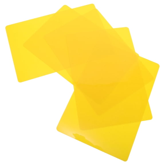 BESTYASH 5-Piece Yellow Ink Mixing Slab Set for Printmaking, Lightweight Portable Ink Spreading Pad for Artists