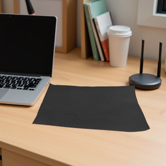 BESTYASH 5Pcs Removable Black Laptop Skin Sticker Waterproof Protective Film Decal