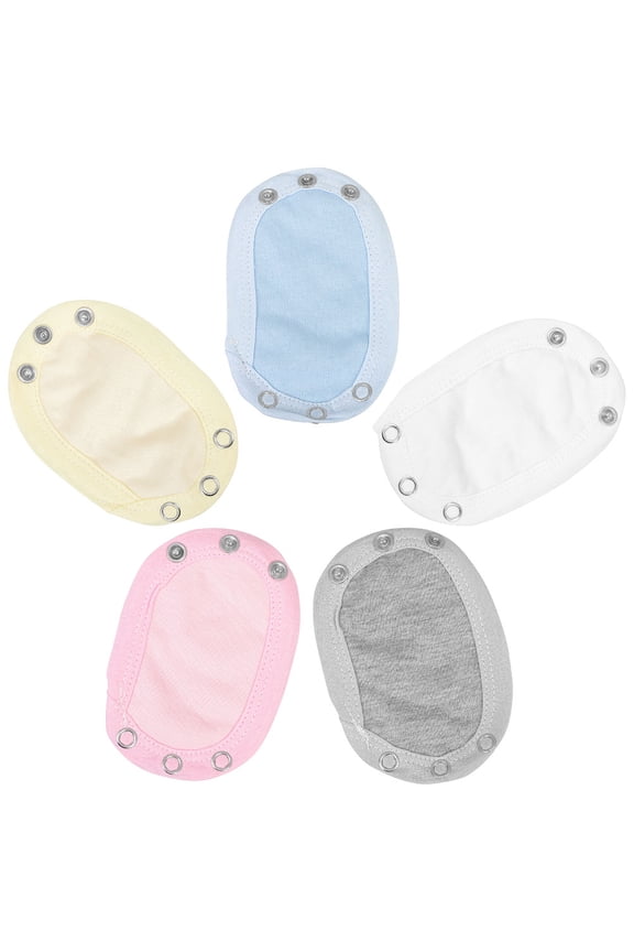 5-Pack Soft Comfortable Bodysuit Button Extenders for Easy Fit and Extended Wear