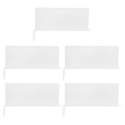 BESTYASH 5-Pack Plastic Shelf Dividers for Warehouse Racks and Retail Shelving, Organizers for Secure Item Separation