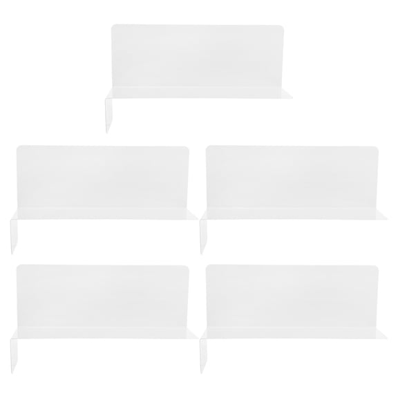 BESTYASH 5-Pack Plastic Shelf Dividers for Warehouse Racks and Retail Shelving, Organizers for Secure Item Separation