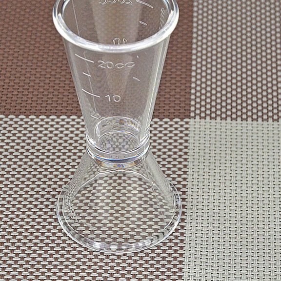 BESTYASH 5Pcs Professional Bartender Double Head Measuring Cup Transparent for Cocktail Use