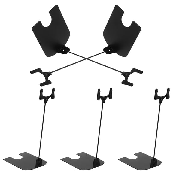 BESTYASH 5Pcs Space Saving Black Metal Price Card Organizer Stand for Retail Store Shelf Use