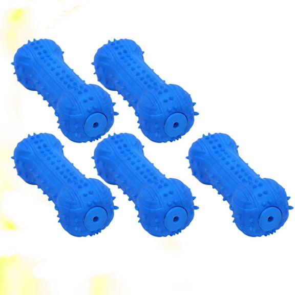 BESTYASH 5Pcs Puppy Training Toys TPR Blue Design for Dog Owners Home Use