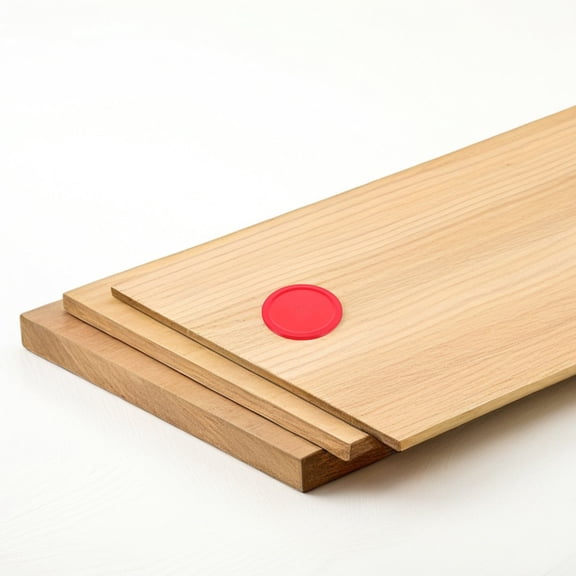 BESTYASH Round Air Hockey Pucks Plastic Red 5Pcs