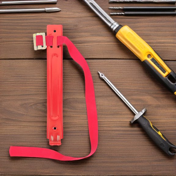 BESTYASH Fire Extinguisher Wall Mount Bracket, Red Iron, Heavy Duty, Universal Fit, for Pegboard, 5Pcs