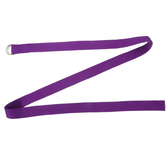 BESTYASH 5-Pack Durable Purple Yoga Straps for Gym, Home Workout, Stretching and Exercise Support Bands