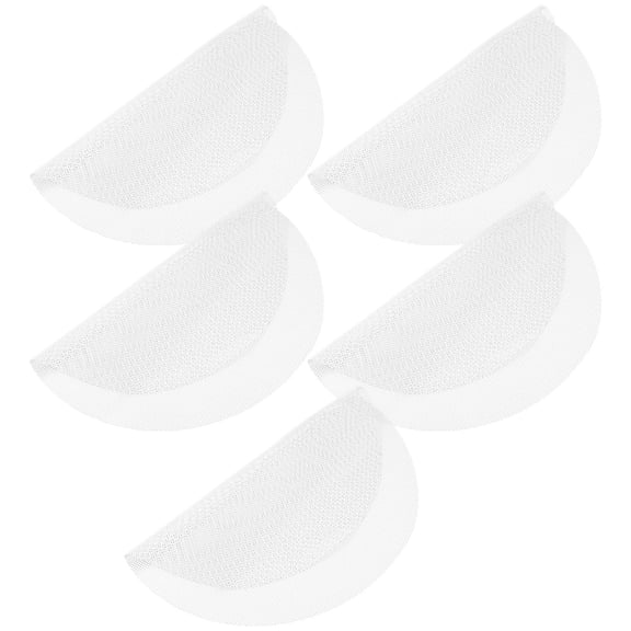 BESTYASH 5-Pack Reusable Silicone Steamer Mats Nonstick White Round Dumpling Cooking Pads for Easy Food Steaming