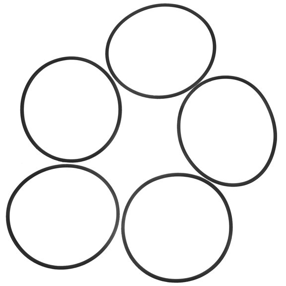 BESTYASH 5Pcs Black Nitrile Rubber O Ring Kit for Durable Sealing in Hydraulic and Industrial Applications