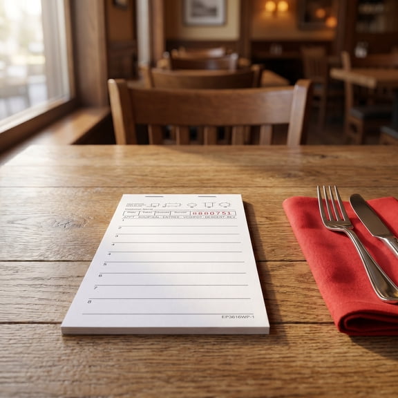 BESTYASH 5Pcs Server Check Pads with Numbered Guest Checks Quality Thick Sheets for Restaurants