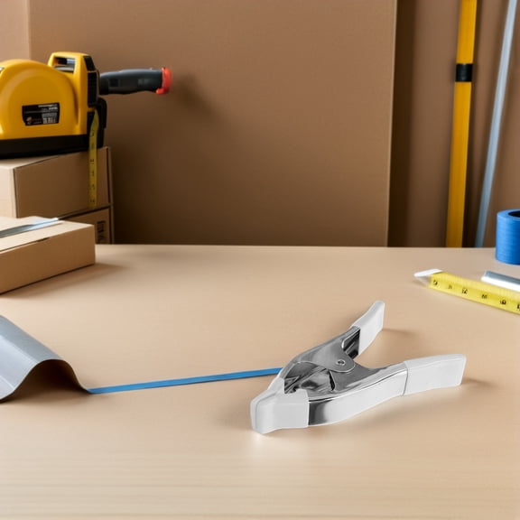 BESTYASH 5Pcs Heavy Duty Metal Backdrop Clips for Photography with Sturdy White Spring Clamps