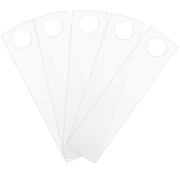BESTYASH 5Pcs Sublimation Name Tag Blank Acrylic Transparent for Offices