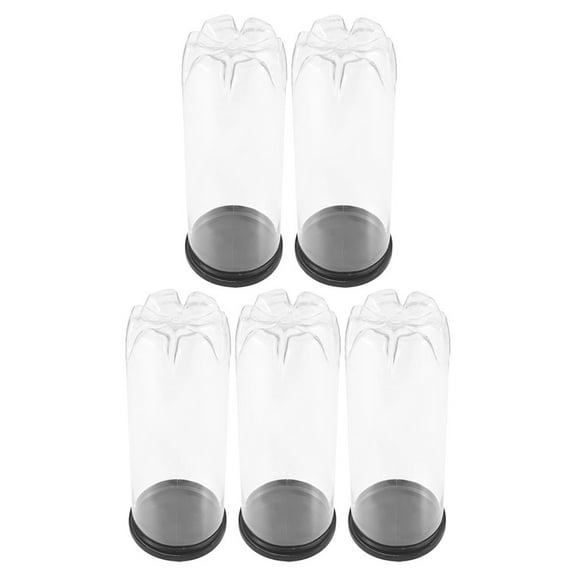 BESTYASH 5-Pack Transparent Badminton Tube with Tennis Saver Holder for Friends