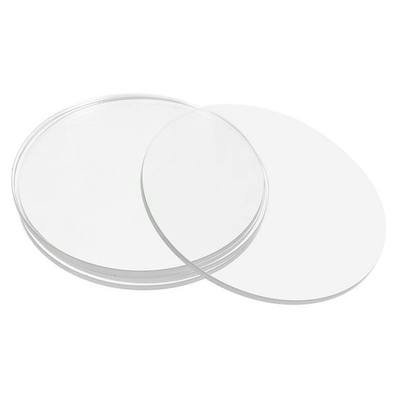 BESTYASH 5Pcs Transparent Circle Blanks Round Acrylic Coasters for DIY Projects