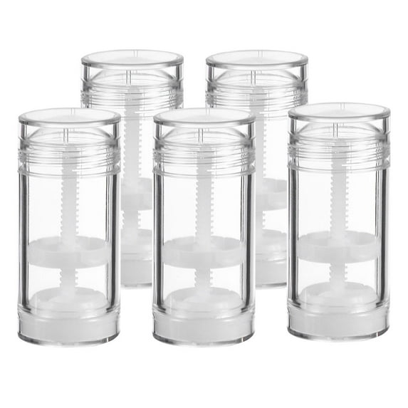 BESTYASH Set of 5 Clear Travel Containers, Empty Cream Jars for Family Storage and Cosmetic Use, Portable and Reusable