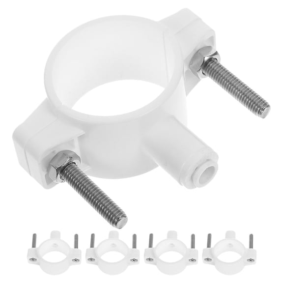 BESTYASH 5Pcs White Plastic Drain Saddle Valve for Under Sink Water Systems Accessories