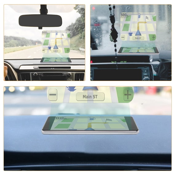 BESTYASH 5Pcs Car Projector Screen Film Transparent Windshield Reflective Film for Navigation Display