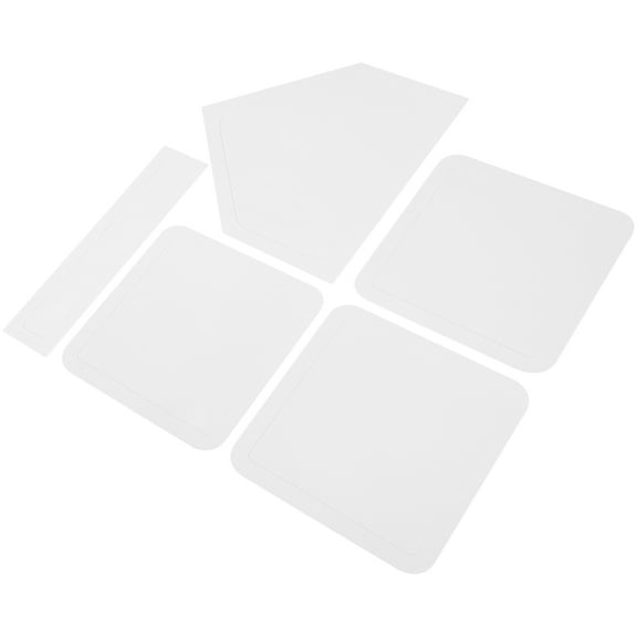 BESTYASH 5pcs Non- Rubber Base Set for Baseball Bases with Accurate Pitching Positioning