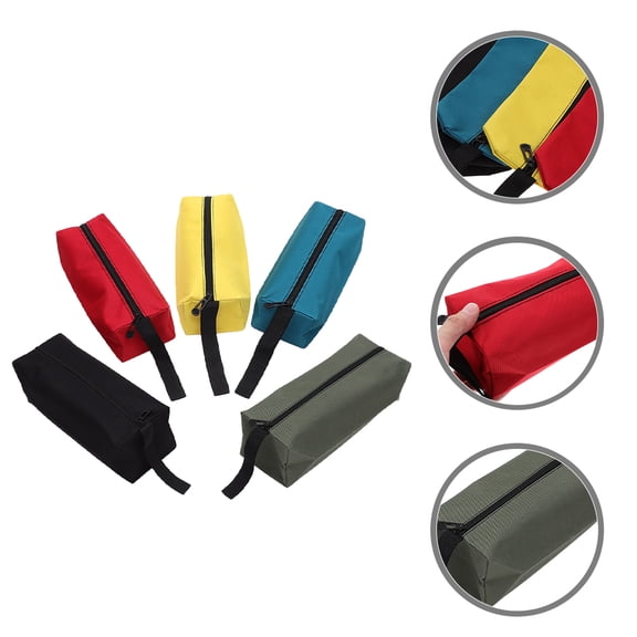 BESTYASH 5pcs Small Utility Bag Zipper Pouch Lightweight for Travel Use