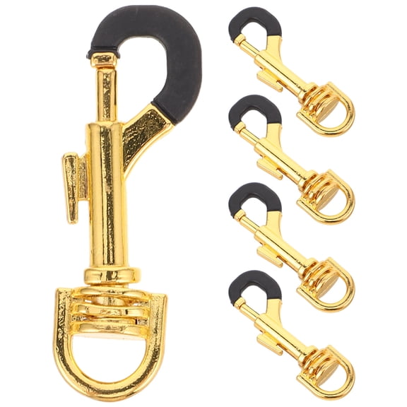 BESTYASH 5-Pack Professional Saxophone Neck Straps with Golden Metal Swivel Hooks for Home, Stage, and Performance Use