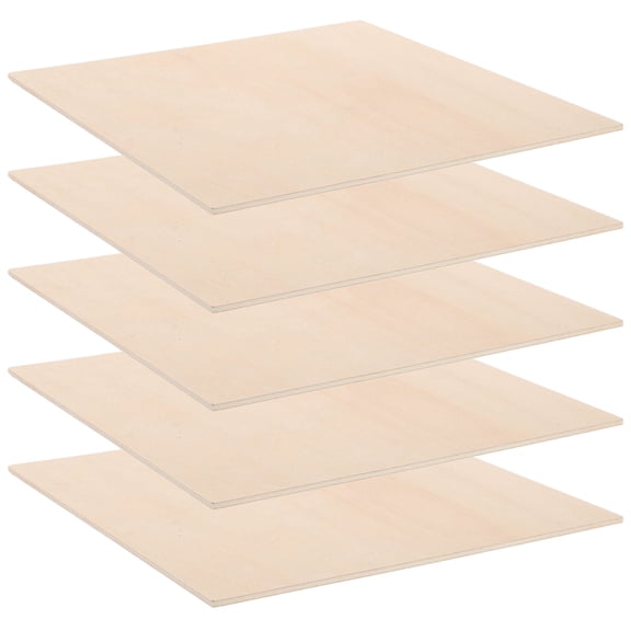 BESTYASH 5pcs Unfinished Wood Sheets for Crafting and DIY Projects Home Decor Boards
