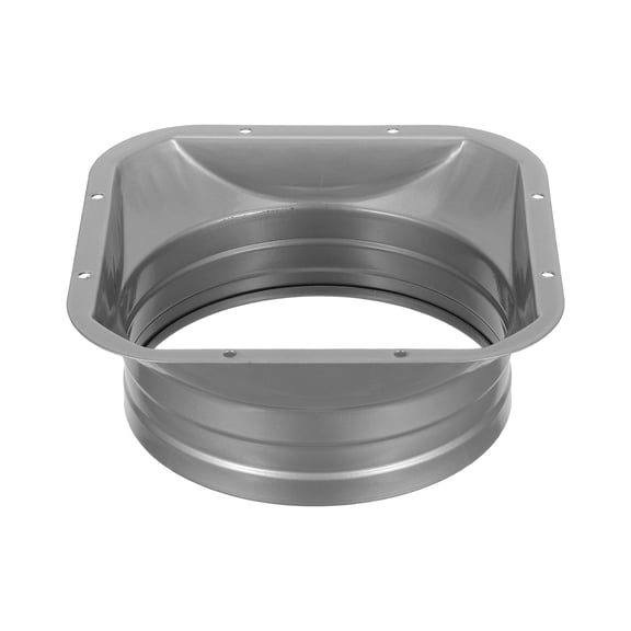 BESTYASH 6 Inch Grey Hvac Pipe Adapter Metal Duct Transition Fitting for Home Ventilation