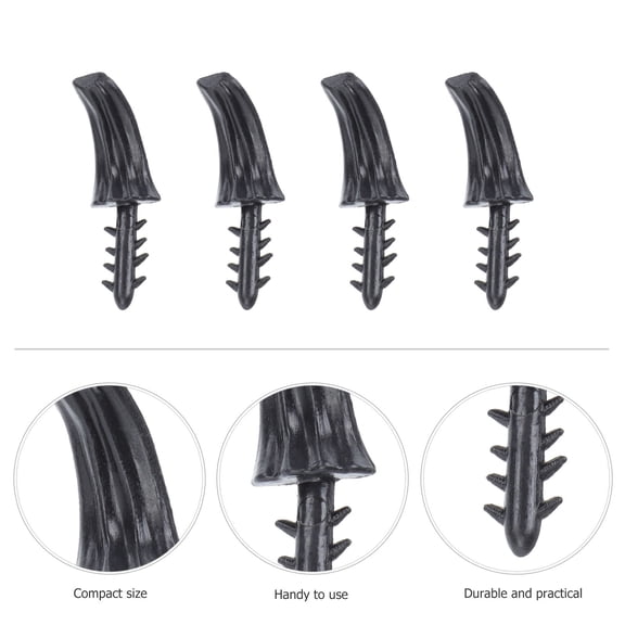 BESTYASH 60Pcs Fine Workmanship Plastic Pumpkin DIY Handle Decor for Festival Pumpkin Decoration