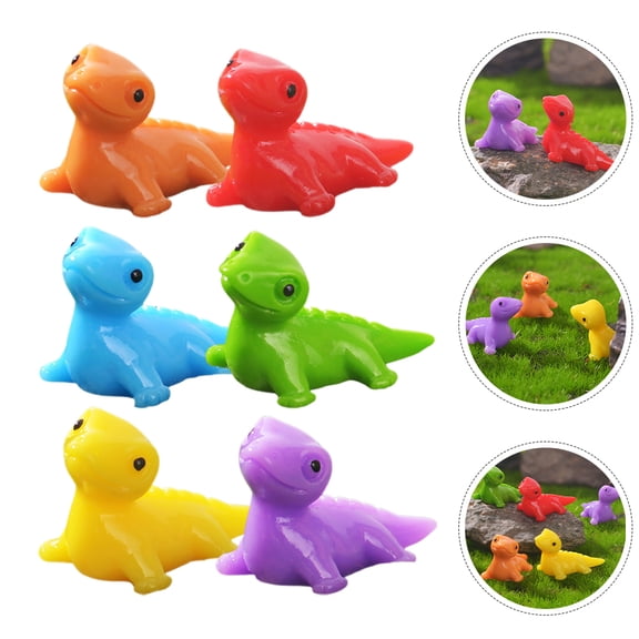 BESTYASH 60 Pieces Small Resin Lizard Figurines for Miniature Garden Cute Landscape Decor