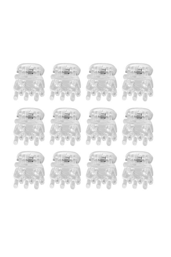 60pcs Girls Mini Hair Clips Transparent Clips for Daily Use Hair Accessories Headwear