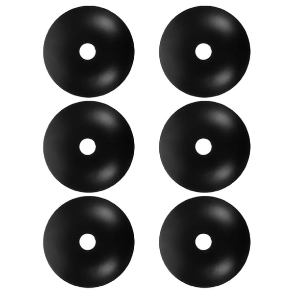 BESTYASH 6PCS Round Canopy Lights Plate for Wall Sconce Black Metal Homeowners