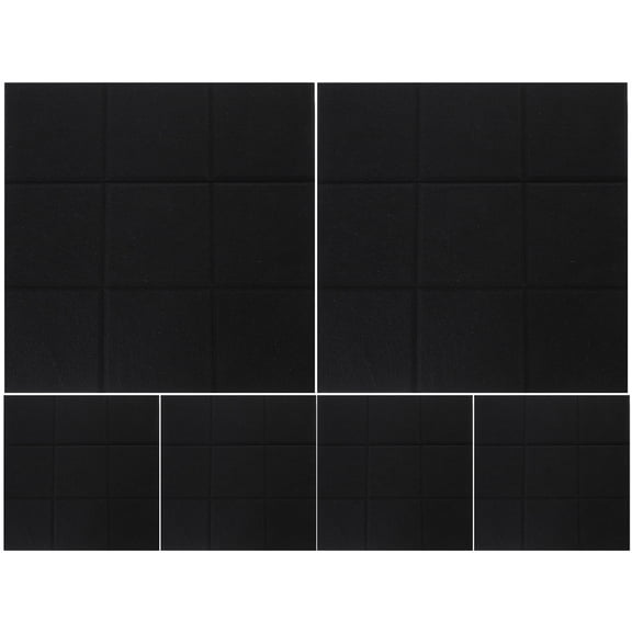 BESTYASH 6Pcs Acoustic Soundproof Wall Panels Black Sound Insulation Panels Easy to Cut