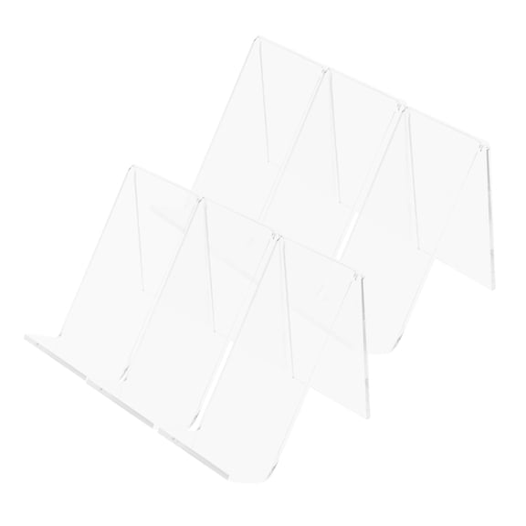 BESTYASH 6Pcs Acrylic Clear Shoe Display Stand for Home Use Lightweight and Compact