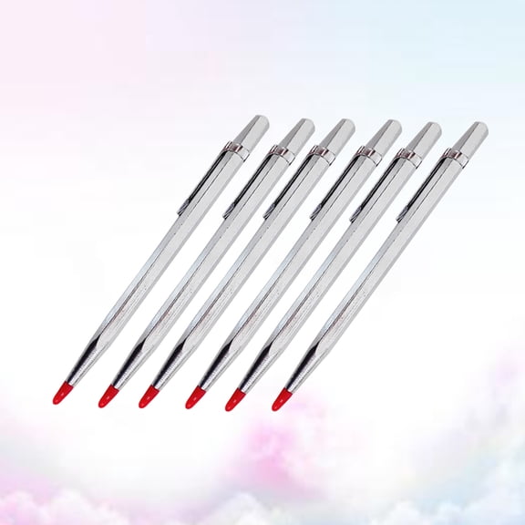 BESTYASH 6Pcs Alloy Tile Cutting Pen with Clip for Precise Ceramic and Glass Scribing At Home