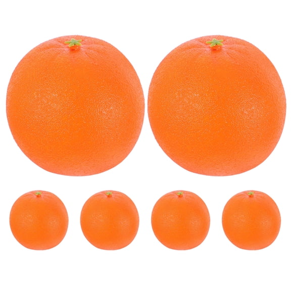 BESTYASH 6Pcs Artificial Oranges Foam Models for Home Decor with Lifelike Orange Color and Realistic Texture