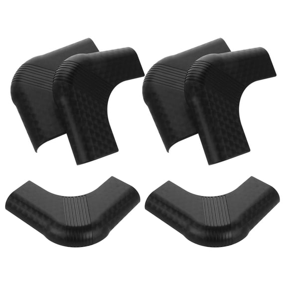 BESTYASH 6Pcs Black Nylon Billiard Table Corner Bumpers Game Room Edge Protectors Replacement Parts
