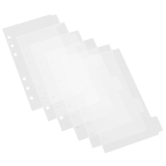 BESTYASH 6Pcs Clear Acrylic Planner Binder Cover DIY Journal Shell Notebook Protector