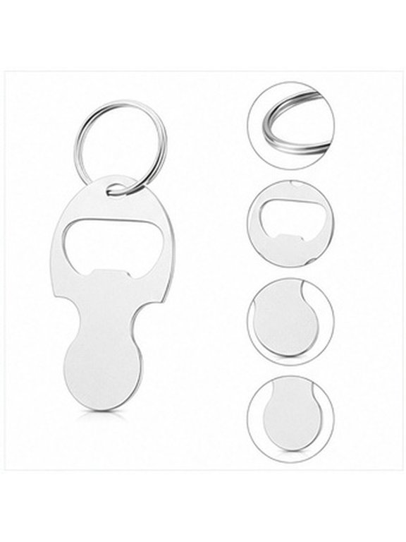 6Pcs Coin Operated Trolley Token Keyring Attachment Durable and Compact Zinc Alloy for Store Use