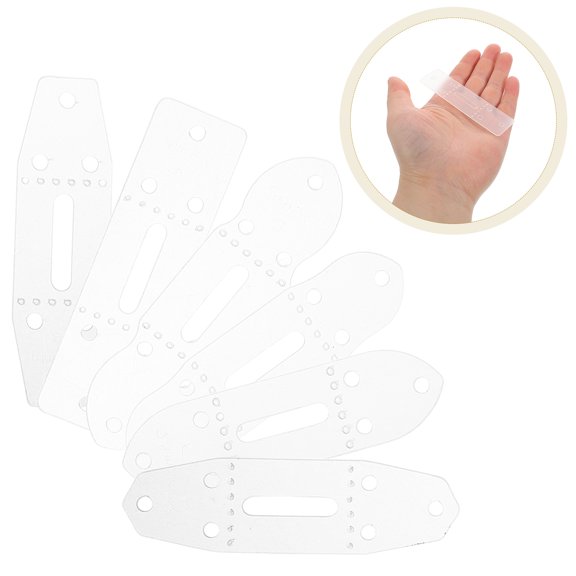 BESTYASH 6Pcs Durable PVC Craft Punching Tool Set for Belt Buckle Holes and Positioning Templates